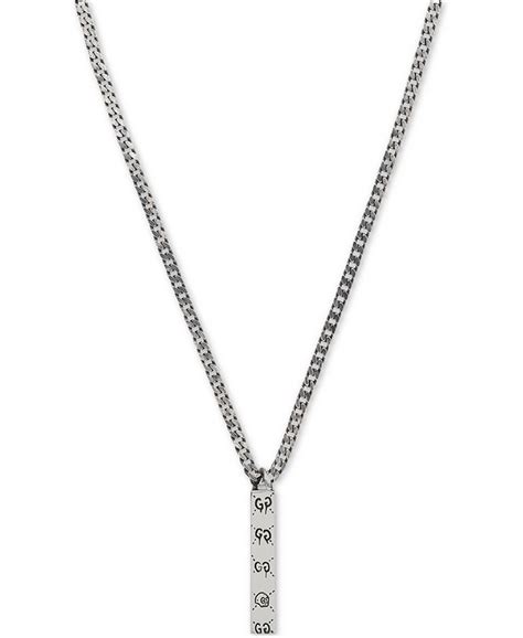 Gucci GucciGhost Necklace Sterling Silver (YBB45531400100U)